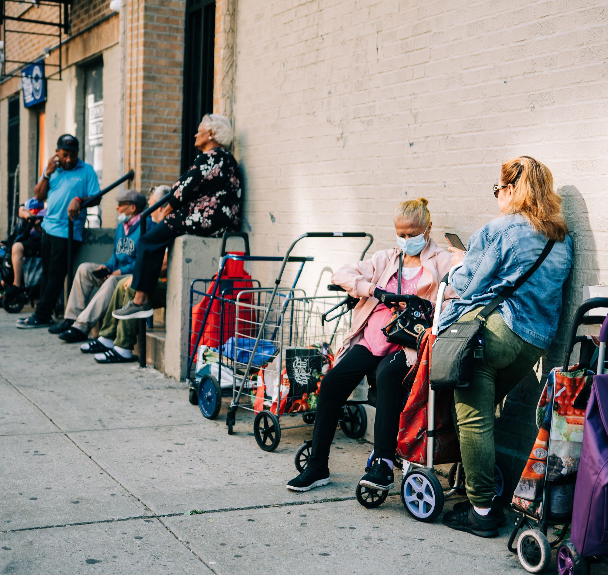 People standing in line