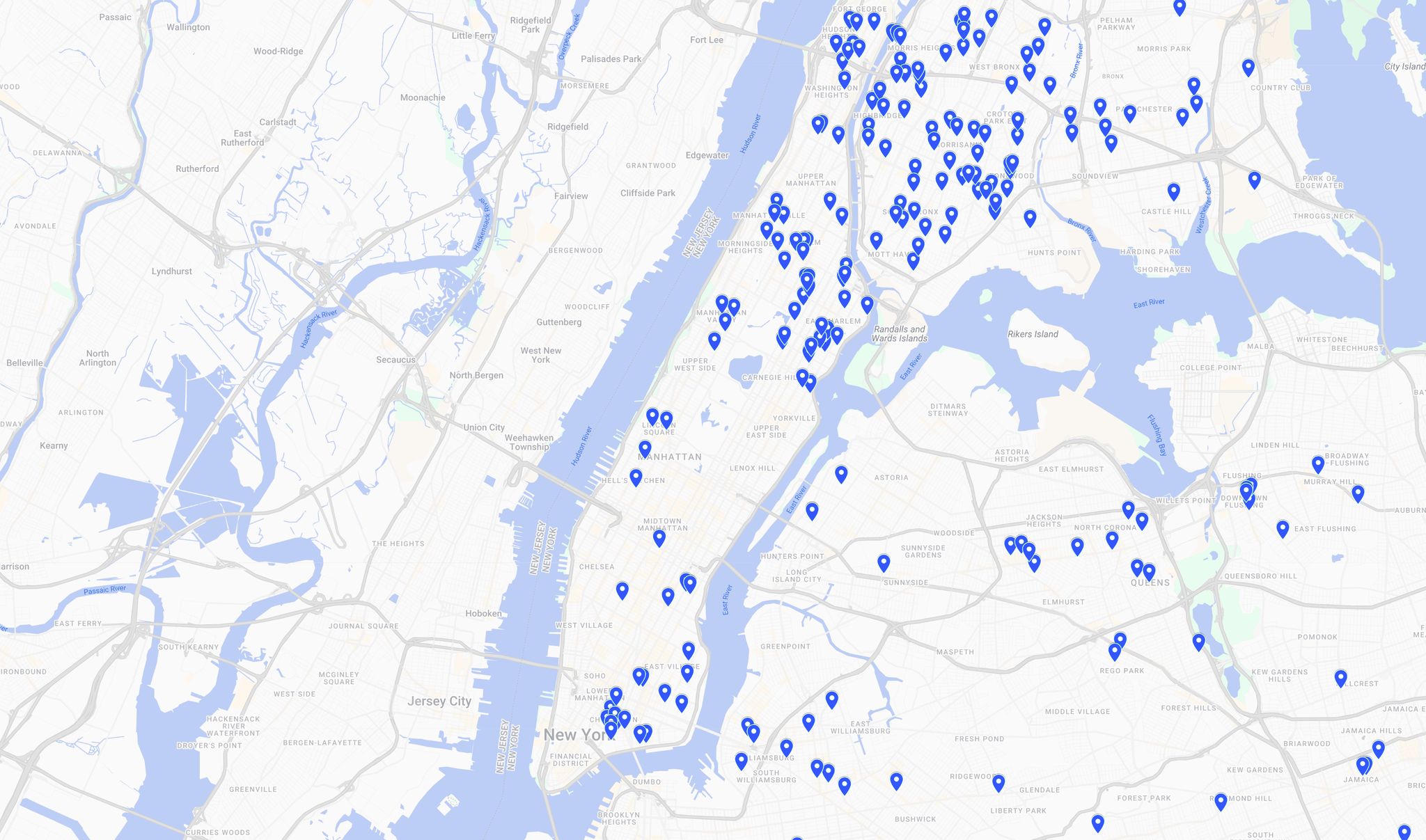 NYCP Location Map