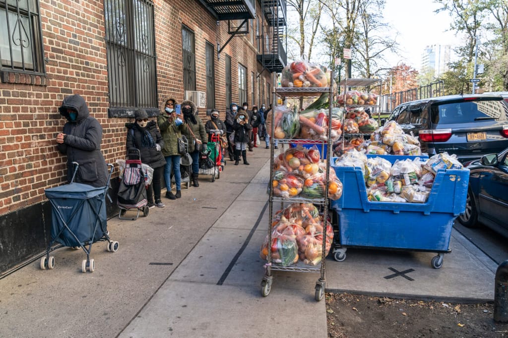 People waiting in line